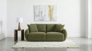 Elysia Chenille Upholstered Modular Lounge Loveseat Green