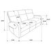 Hamilton Chenille Upholstered Manual Reclining Sofa Sand