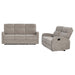 Hamilton 2-piece Chenille Manual Reclining Sofa Set Sand