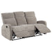 Hamilton 3-piece Chenille Manual Reclining Sofa Set Sand