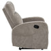 Hamilton Chenille Upholstered Manual Recliner Sand