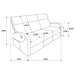 Hamilton 2-piece Chenille Manual Reclining Sofa Set Charcoal Grey