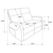 Hamilton 2-piece Chenille Manual Reclining Sofa Set Charcoal Grey