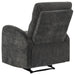 Hamilton 3-piece Chenille Manual Reclining Sofa Set Charcoal Grey