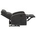 Hamilton 3-piece Chenille Manual Reclining Sofa Set Charcoal Grey