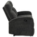 Hamilton Chenille Upholstered Manual Reclining Loveseat Charcoal Grey
