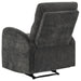 Hamilton Chenille Upholstered Manual Recliner Charcoal Grey
