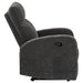 Hamilton Chenille Upholstered Manual Recliner Charcoal Grey