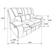 Camila 2-piece Upholstered Reclining Sofa Set White