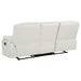 Camila 3-piece Upholstered Reclining Sofa Set White
