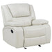 Camila 3-piece Upholstered Reclining Sofa Set White