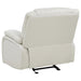 Camila Upholstered Glider Recliner Chair White