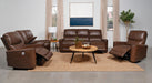 Greenfield 3-piece Power Reclining Sofa Set Saddle Brown