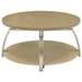Dacre Round Engineered Wood Top Coffee Table Greige