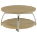 Dacre Round Engineered Wood Top Coffee Table Greige