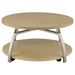 Dacre Round Engineered Wood Top Coffee Table Greige