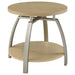 Dacre 2-piece Round Coffee and End Table Set Greige