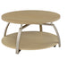Dacre 2-piece Round Coffee and End Table Set Greige