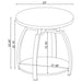 Dacre 2-piece Round Coffee and End Table Set Greige