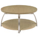 Dacre 2-piece Round Coffee and End Table Set Greige