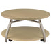 Dacre 3-piece Round Coffee and End Table Set Greige