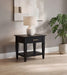 Lindenton 1-drawer Wood Occasional Side End Table Black