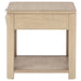 Marcelo Wood End Table with Drawer and Shelf Light Elm