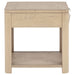 Marcelo Wood End Table with Drawer and Shelf Light Elm