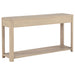 Marcelo Sofa Console Table with 2 Drawers and Shelf Light Elm