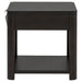 Marcelo Wood End Table with Drawer and Shelf Coffee