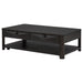 Marcelo Wood Coffee Table with 2 Drawers and Shelf Coffee