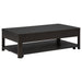 Marcelo Wood Coffee Table with 2 Drawers and Shelf Coffee