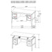 Graham 54-inch 4-drawer Double Pedestal Lift Top Computer Desk Black