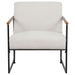 Monsen Fabric Upholstered Metal Frame Accent Chair Ivory