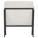 Monsen Fabric Upholstered Metal Frame Accent Chair Ivory
