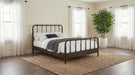 Rocco All Wood Water Pipe Open Frame Full Bed Dark Bronze