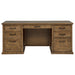 Altidore 68-inch 7-drawer Executive Home Office Desk Distressed Brown