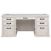 Altidore 68-inch 7-drawer Executive Home Office Desk Distressed White
