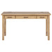 Vermes 55-inch 3-drawer Writing Desk with Power Outlet Light Ash