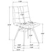 Aiken Fabric Upholstered Dining Side Chair Saddle Forest Green (Set of 4)