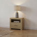 Hendricks 1-drawer Nightstand Bedside Table with Cubby Light Oak