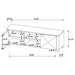 Marcelo 71-inch TV Stand Media Console Light Elm