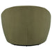 Myernick Velvet Upholstered Swivel Accent Chair Olive