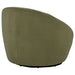 Myernick Velvet Upholstered Swivel Accent Chair Olive