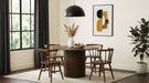 Hamlyn 5-piece Round Wood Dining Set Walnut