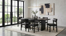 Decker 82-inch Rectangular Wood Dining Table Black