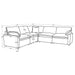 Collins 5-piece Modular Power Reclining Sectional Black