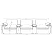 Collins 5-Piece Power Reclining Home Theater Seating Black