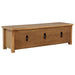 Beasley 2-Door 71-Inch Wood TV Stand Media Console Golden Oak