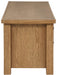 Beasley 2-Door 71-Inch Wood TV Stand Media Console Golden Oak